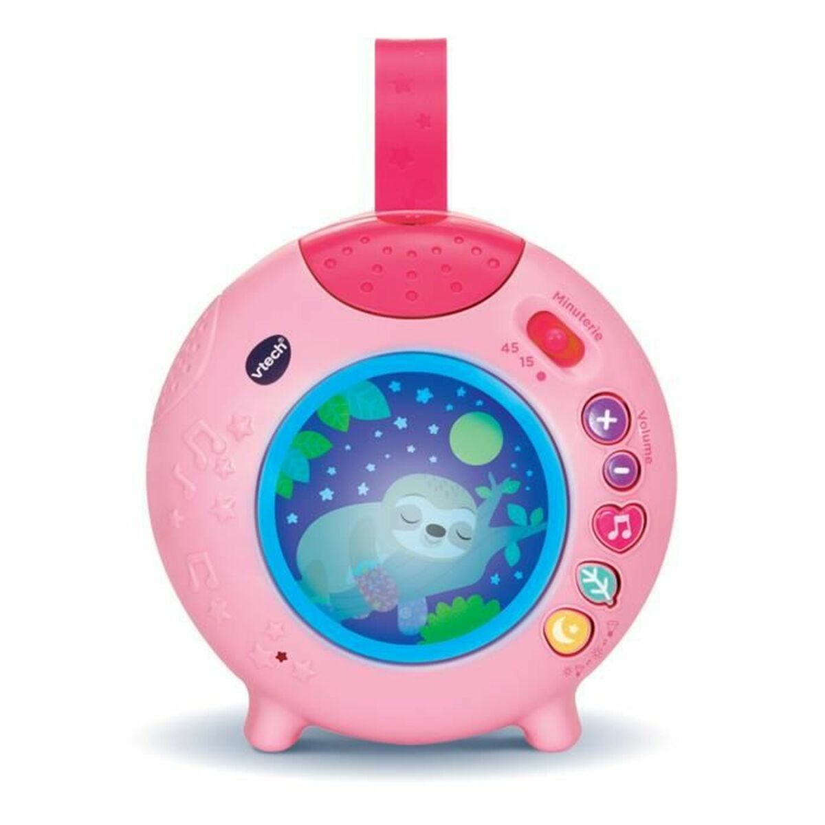 VTech Veilleuse Nuit Enchantée – Projecteur Bébé Lumineux et Musical rose-0