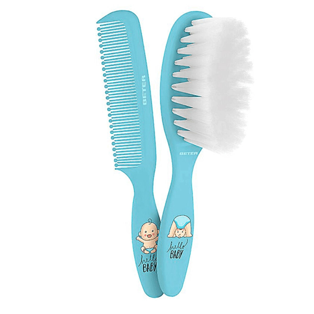Beter Peine Bébé Azul – Set de Coiffure Enfant (2 Pièces)-0
