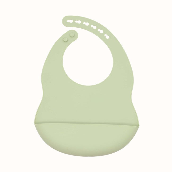Bavoir en Silicone Imperméable – Couleurs Pastel